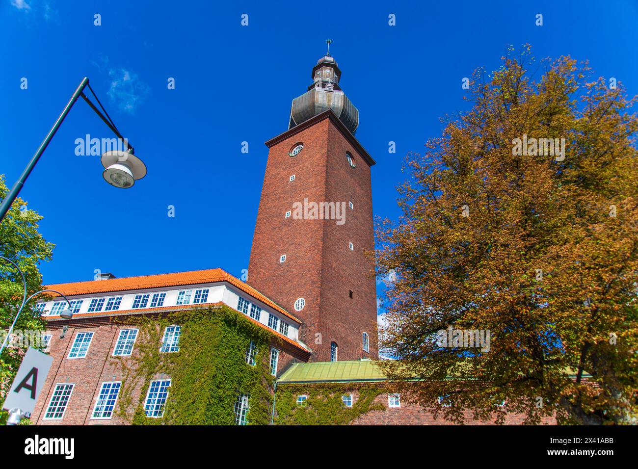 Europe, Scandinavie, Suède.. Vaestmanland. Vaesteras. ASEA bâtiment principal, Ottarkontoret Banque D'Images