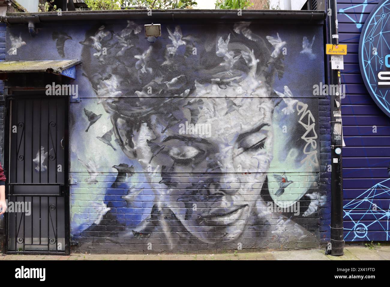 Street art, East London Banque D'Images