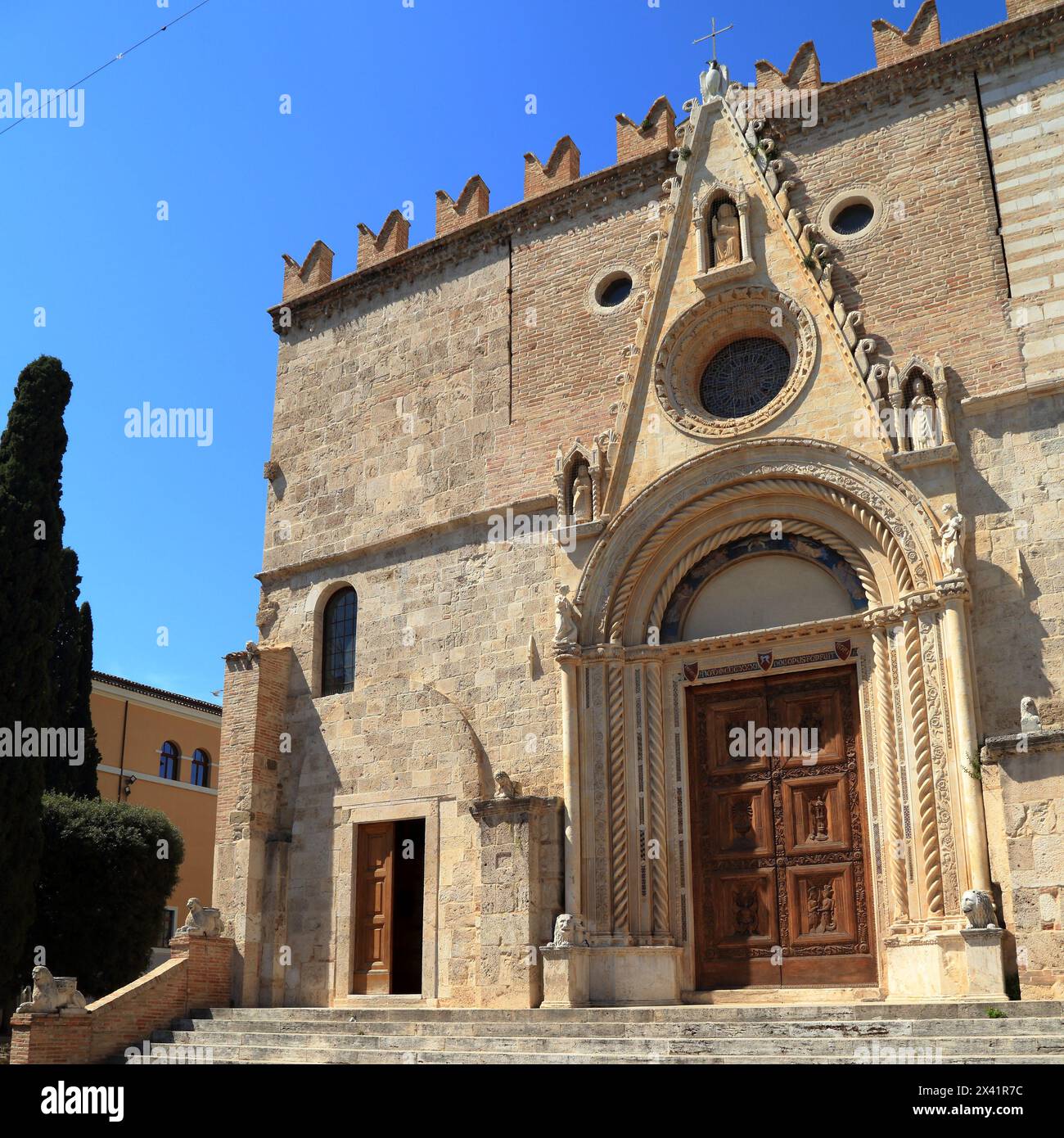 Cathédrale de Teramo, Italie. Duomo di Teramo, Cattedrale di Santa Maria Assunta Banque D'Images