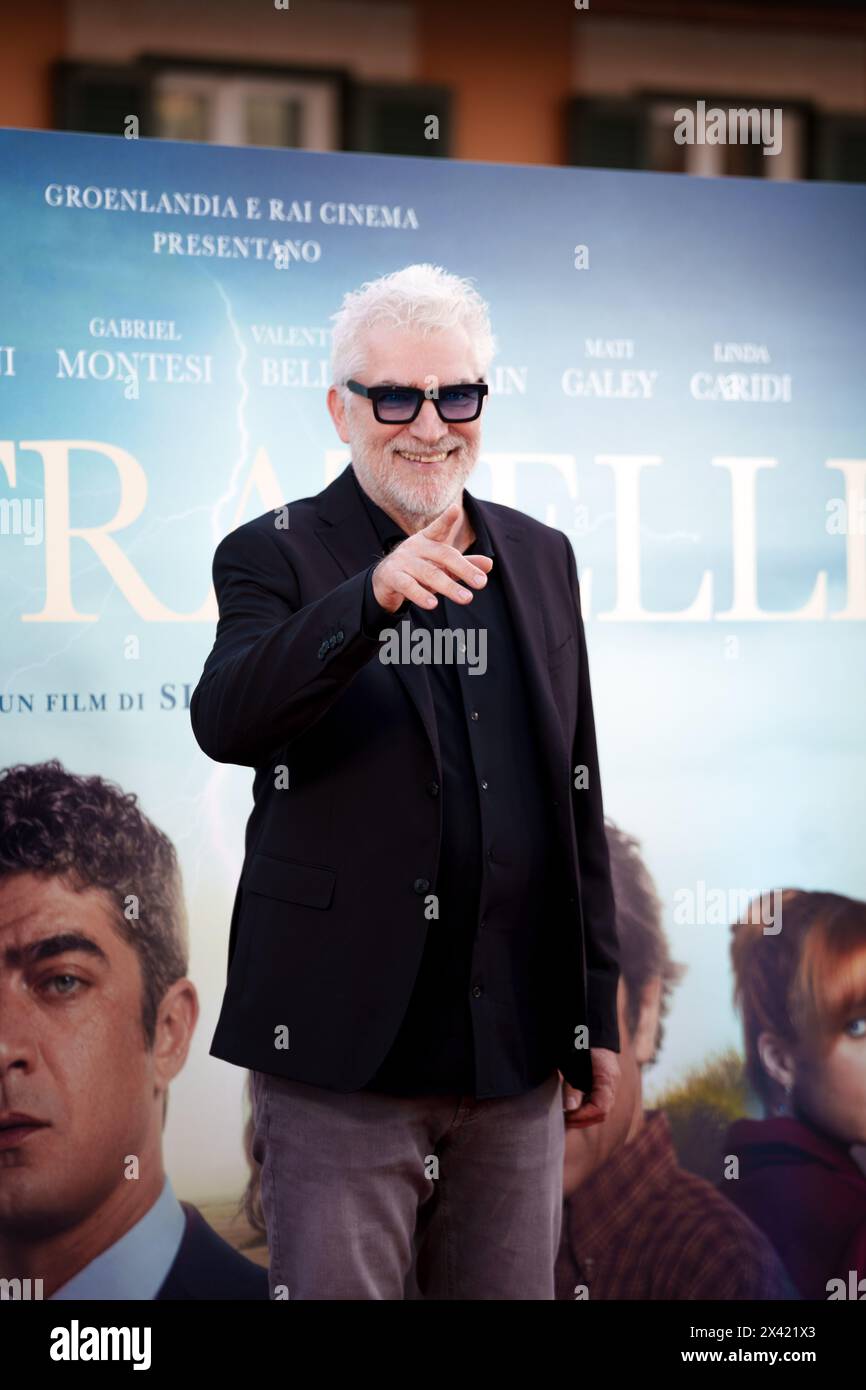 ROME, ITALIE - AVRIL 29 : Gioele dix assiste à la première de 'Sei fratelli' au Cinéma Barberini le 29 avril 2024 à Rome, Italie. (Photo de Giovan Banque D'Images