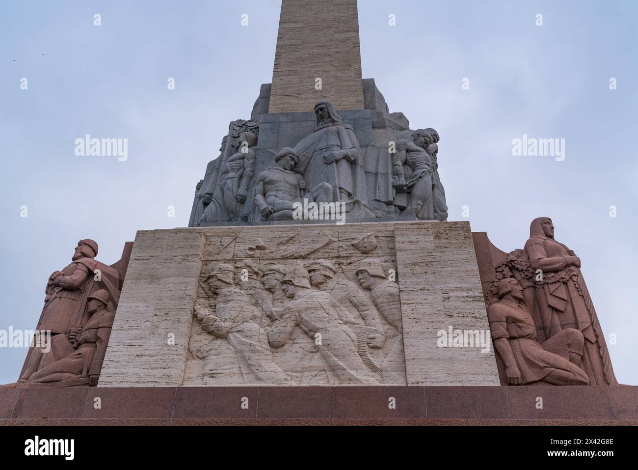 Le Monument de la liberté à Riga, Lettonie Banque D'Images