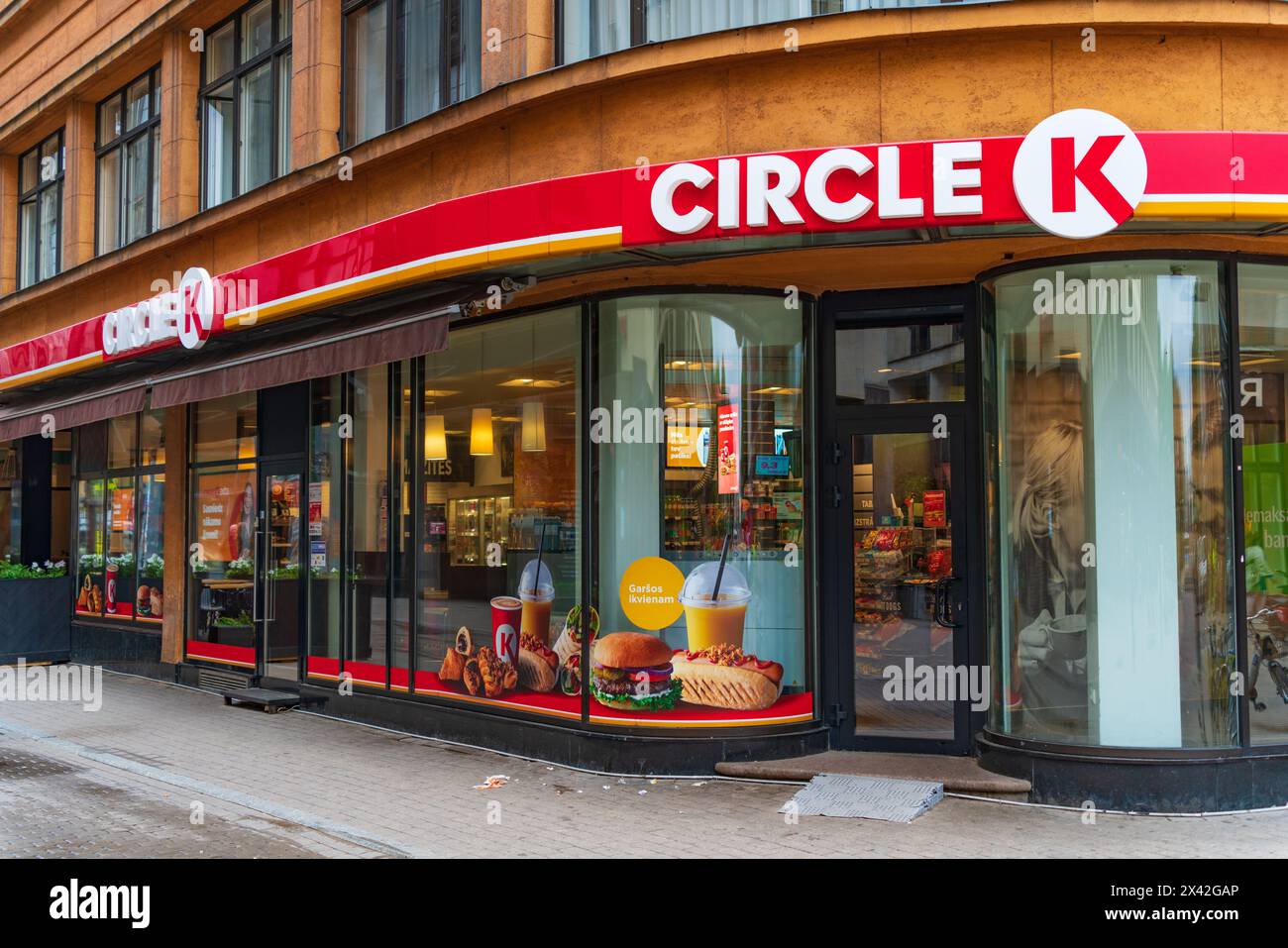 Magasin de proximité Circle K à Riga, Lettonie Banque D'Images