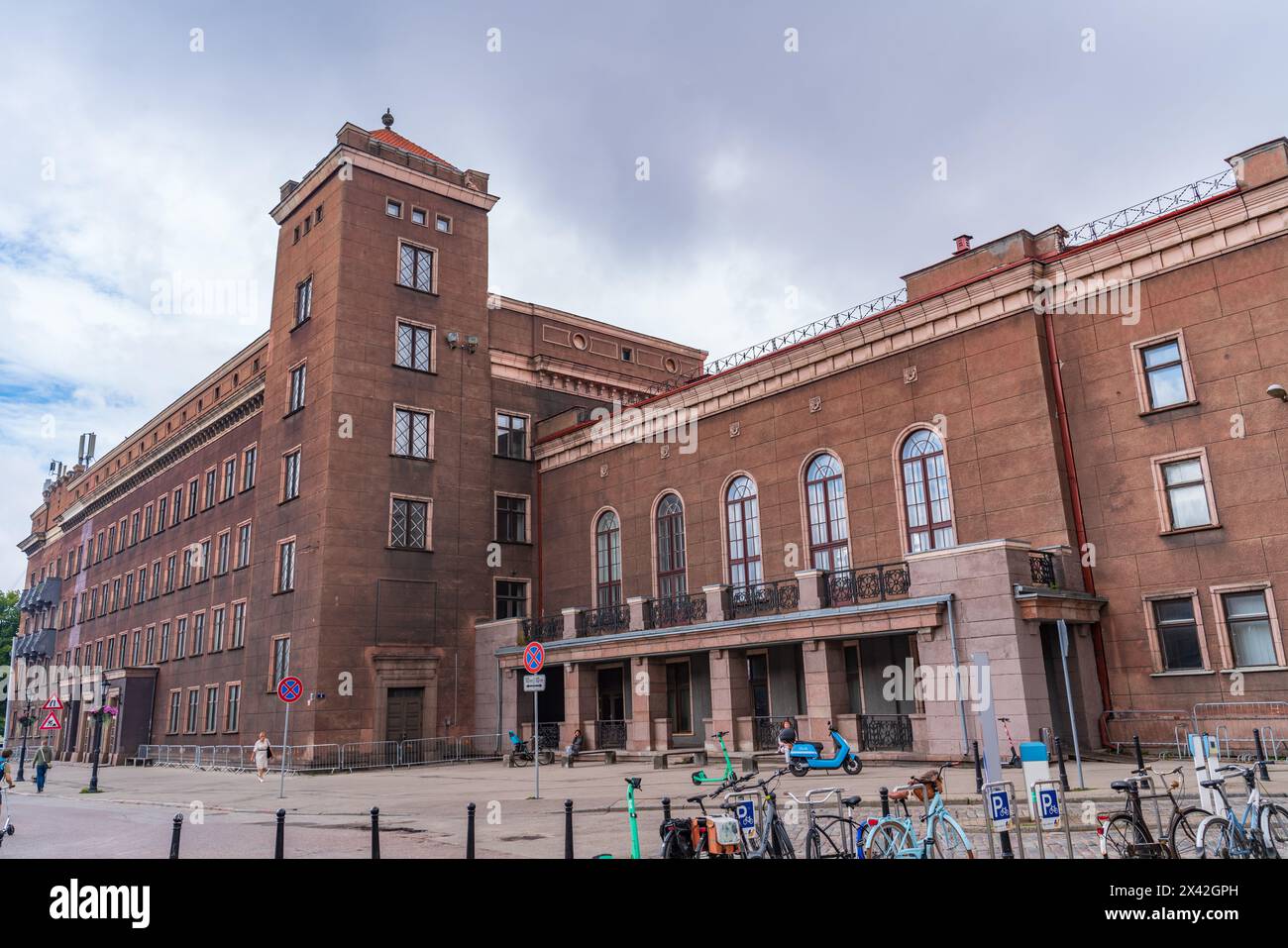 Université technique de Riga dans la vieille ville, Lettonie Banque D'Images