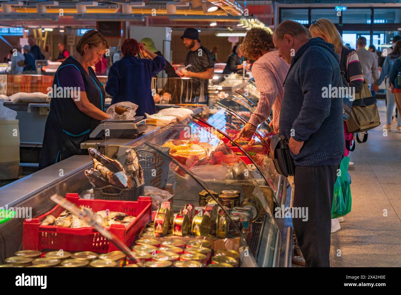 Riga Central Market en Lettonie, le plus grand marché d'Europe Banque D'Images