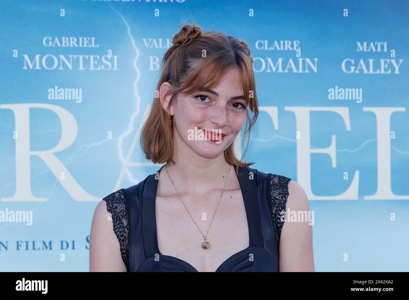 Camilla Barbieri lors de la première du film SEI FRATELLI, 29 avril 2024 au Cinéma Barberini, Rome, Italie Banque D'Images