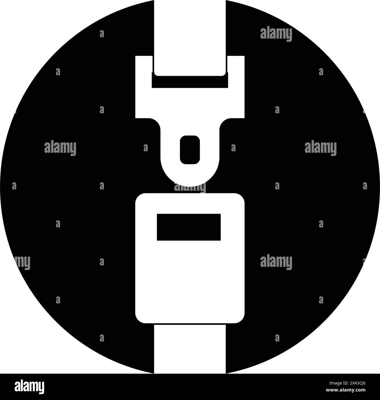 conception d'illustration vectorielle de logo de ceinture de sécurité Illustration de Vecteur