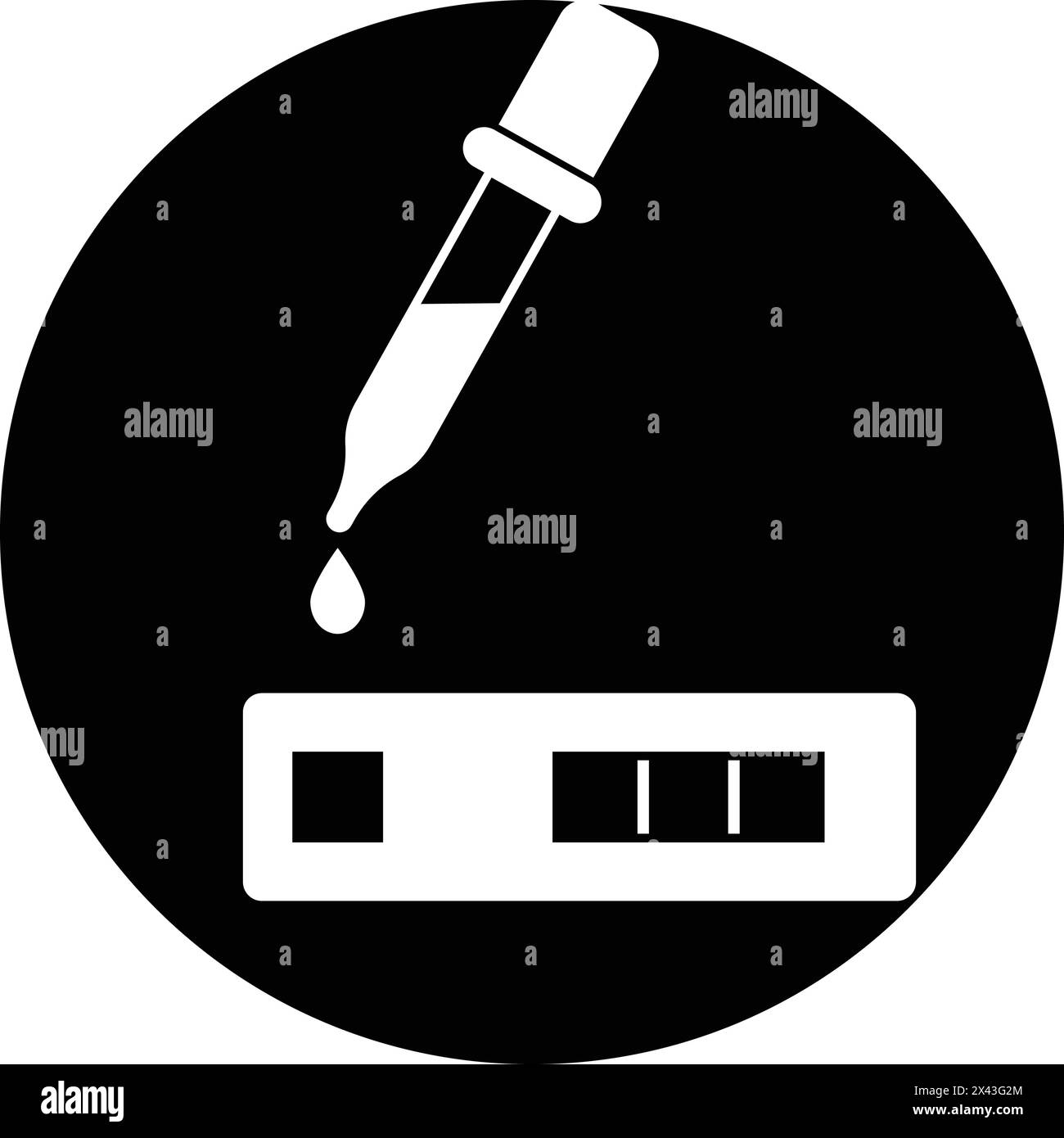 conception d'illustration vectorielle de logo de test sanguin Illustration de Vecteur