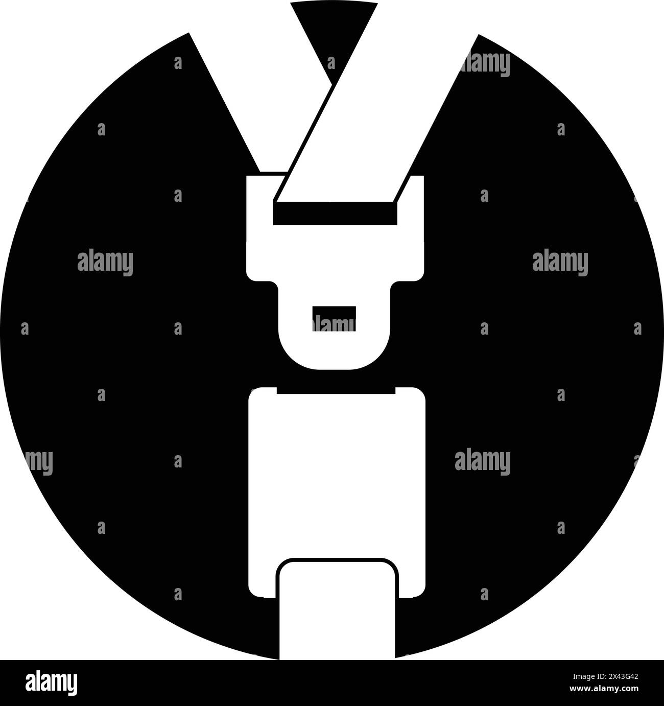 conception d'illustration vectorielle de logo de ceinture de sécurité Illustration de Vecteur