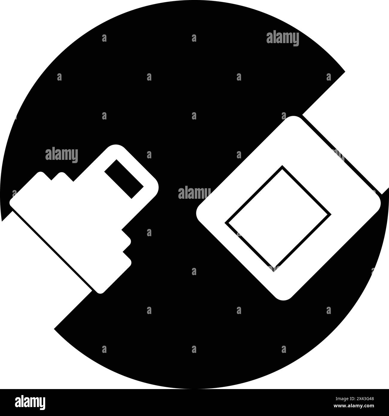 conception d'illustration vectorielle de logo de ceinture de sécurité Illustration de Vecteur