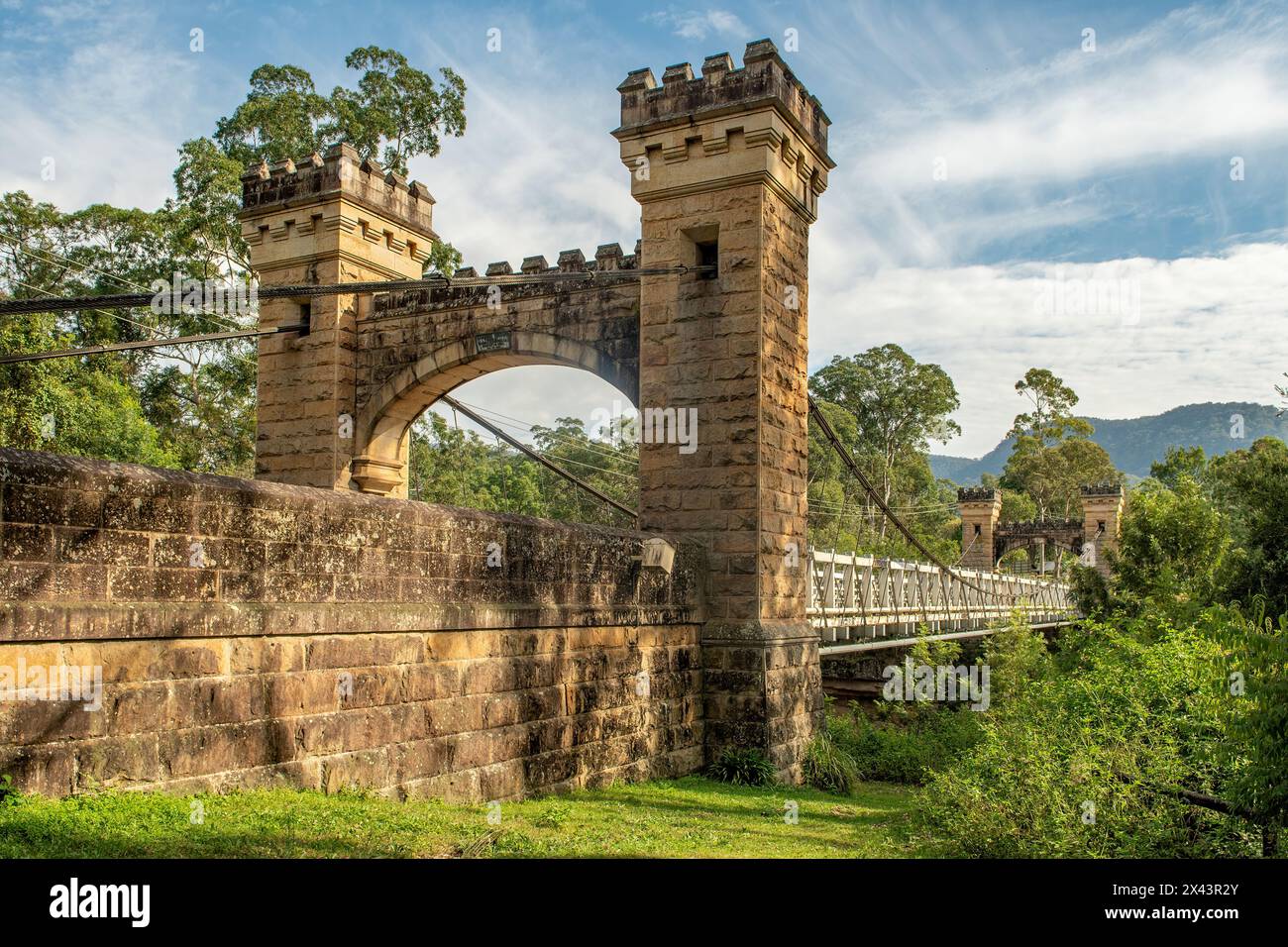 Pont de Hampden, Kangaroo Valley, Nouvelle-Galles du Sud, Australie Banque D'Images