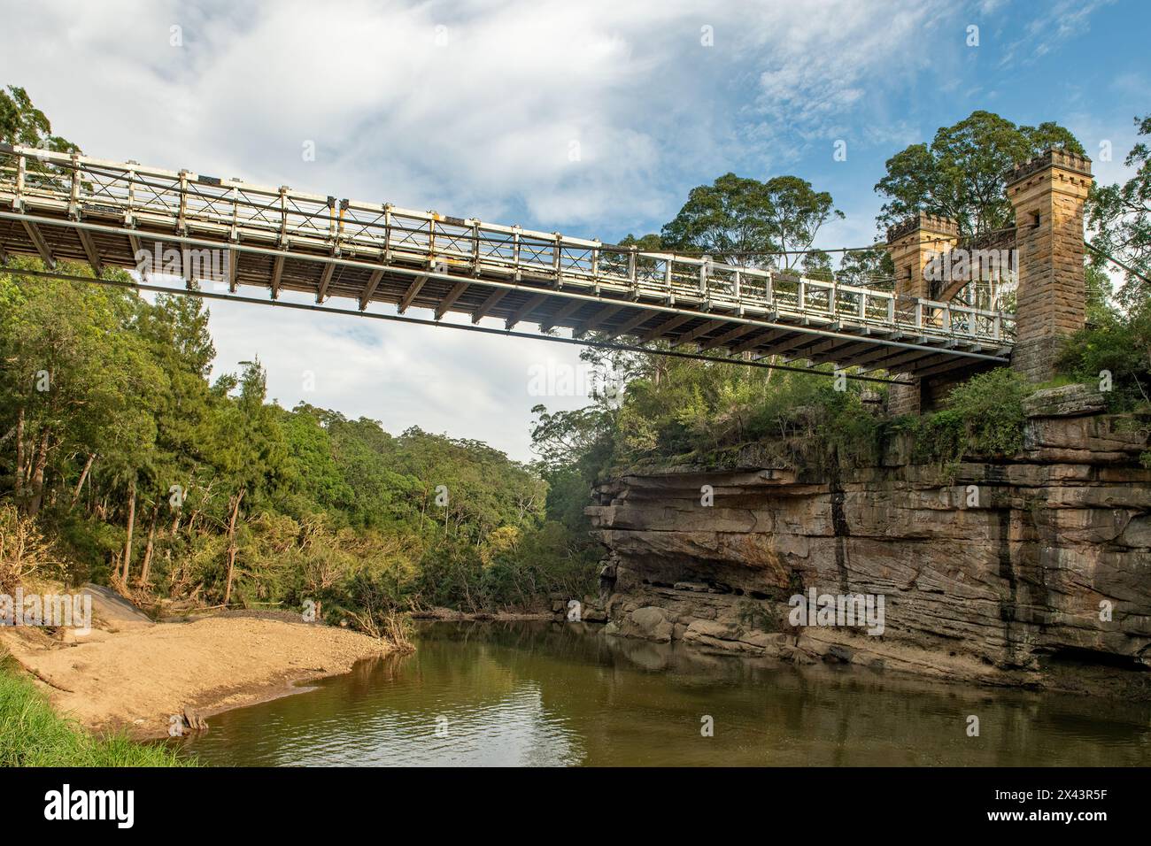 Pont de Hampden, Kangaroo Valley, Nouvelle-Galles du Sud, Australie Banque D'Images