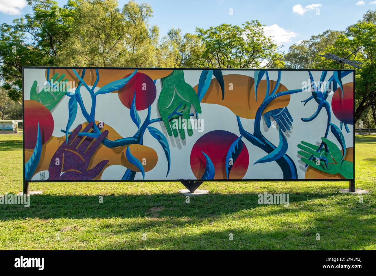 Street Art, Gulargambone, NSW, Australie Banque D'Images