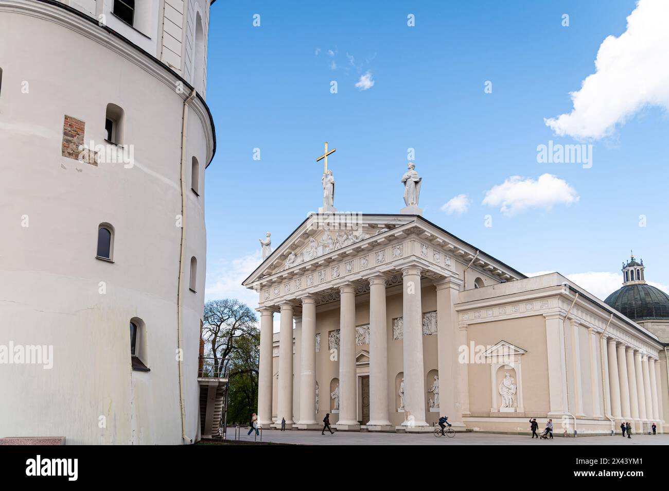Cathédrale Cathédrale, Vilnius, Lituanie Banque D'Images