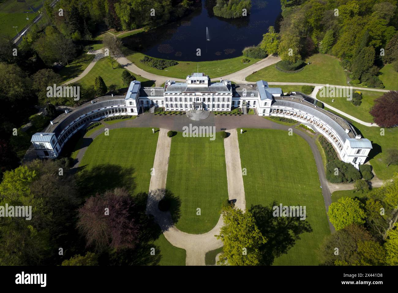 BAARN - photo aérienne de l'ancien palais Soestdijk à Baarn. Le bâtiment original du XVIIe siècle a été nommé d'après le Soestdijk, le long duquel le hameau de Soestdijk a été fondé. ANP / Hollandse Hoogte / Sander Koning pays-bas Out - belgique Out Banque D'Images