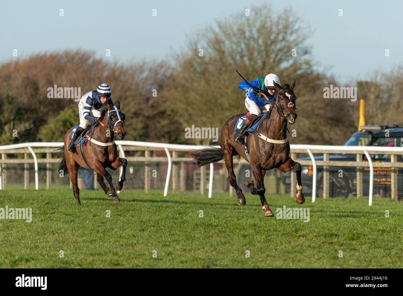 Quatrième course à Wincanton, 20 janvier 2022, handicap haies, classe 3 Banque D'Images