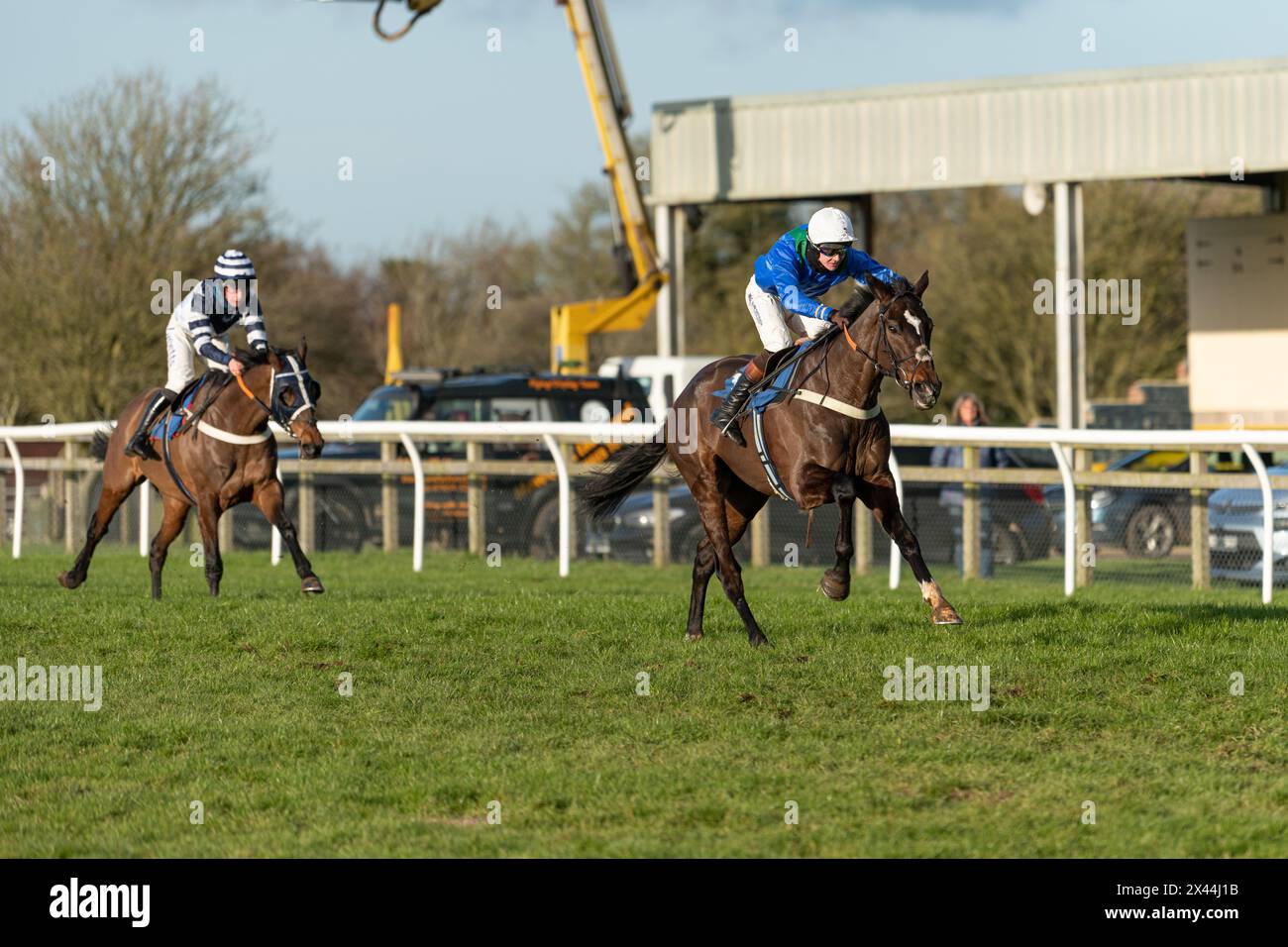 Quatrième course à Wincanton, 20 janvier 2022, handicap haies, classe 3 Banque D'Images