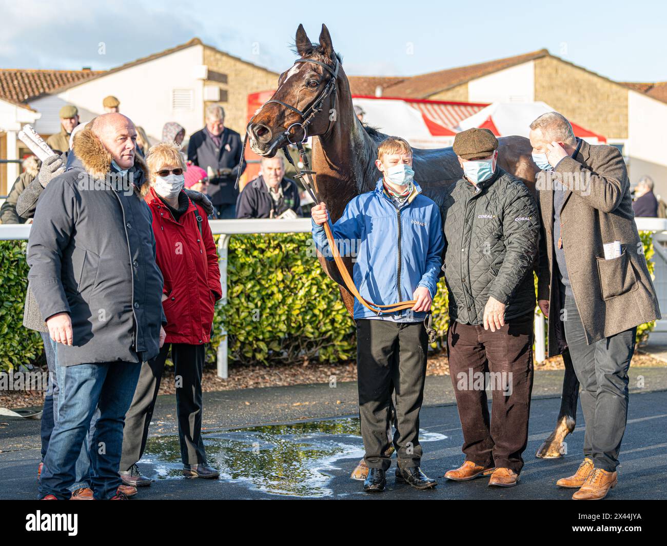 Quatrième course à Wincanton, 20 janvier 2022, handicap haies, classe 3 Banque D'Images