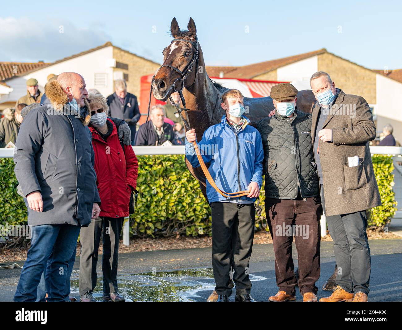 Quatrième course à Wincanton, 20 janvier 2022, handicap haies, classe 3 Banque D'Images