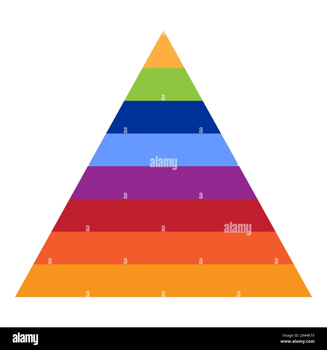 Hiérarchie pyramidale infographique colorée Illustration de Vecteur