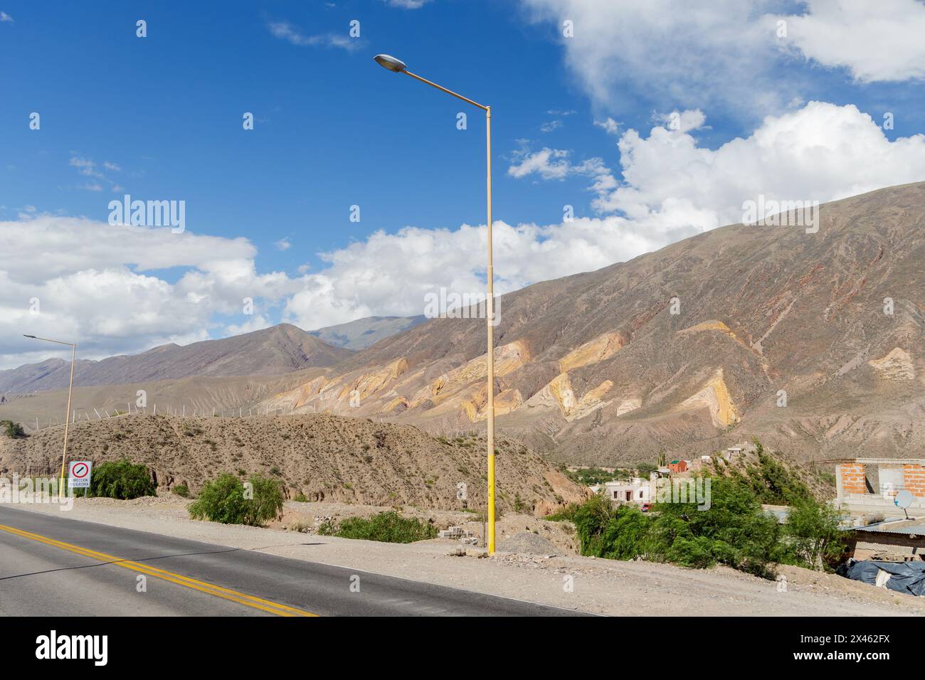 Palette de peintre colline à Maimara, province de Jujuy, Argentine. Banque D'Images