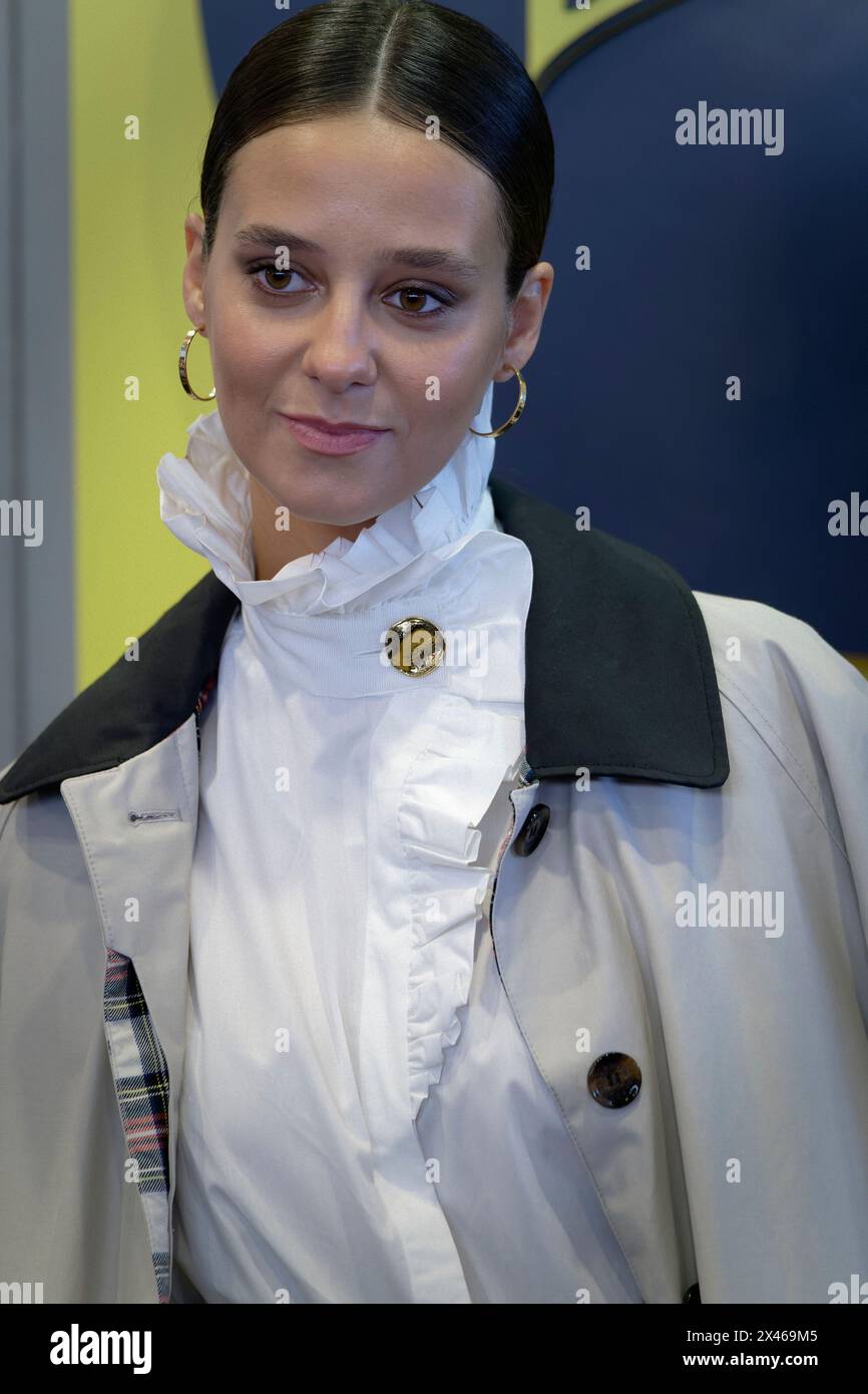 Madrid, Espagne. 30 avril 2024. Victoria Federica de Marichalar y Borbon, deuxième fille de l'Infante Elena de Borbon y Grecia et Jaime de Marichalar, petite-fille des rois émérites d'Espagne, Juan Carlos I et Sofia de Grèce, et nièce de l'actuel roi Felipe VI. Crédit : EnriquePSans/Alamy Live News Banque D'Images