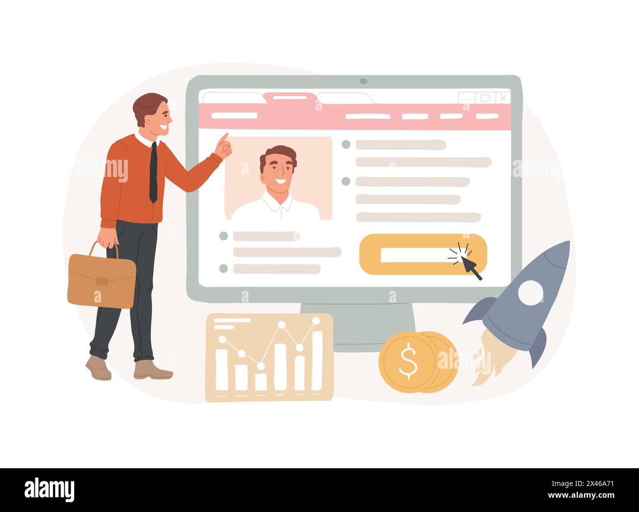 Carrières illustration vectorielle de concept isolé. Illustration de Vecteur