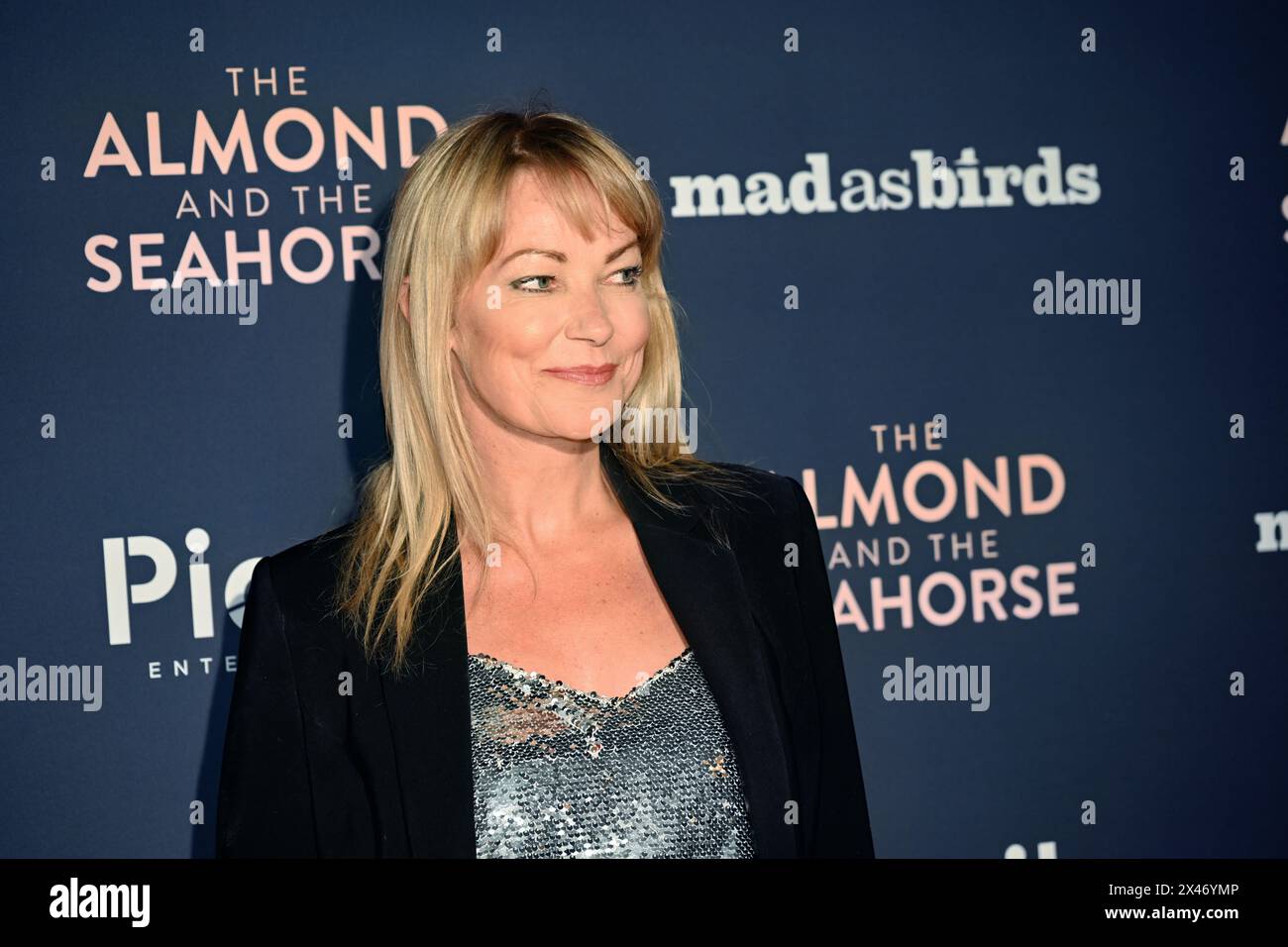 LONDRES, ANGLETERRE - AVRIL 30 : Terri Dwyer assiste à la première britannique de 'The Almond and the Seahorse' au vue West End le 30 avril 2024 à Londres, en Angleterre. Banque D'Images