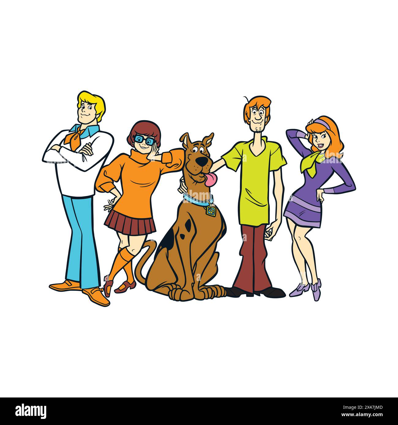 Illustration vectorielle de personnages animés Scooby doo Illustration de Vecteur