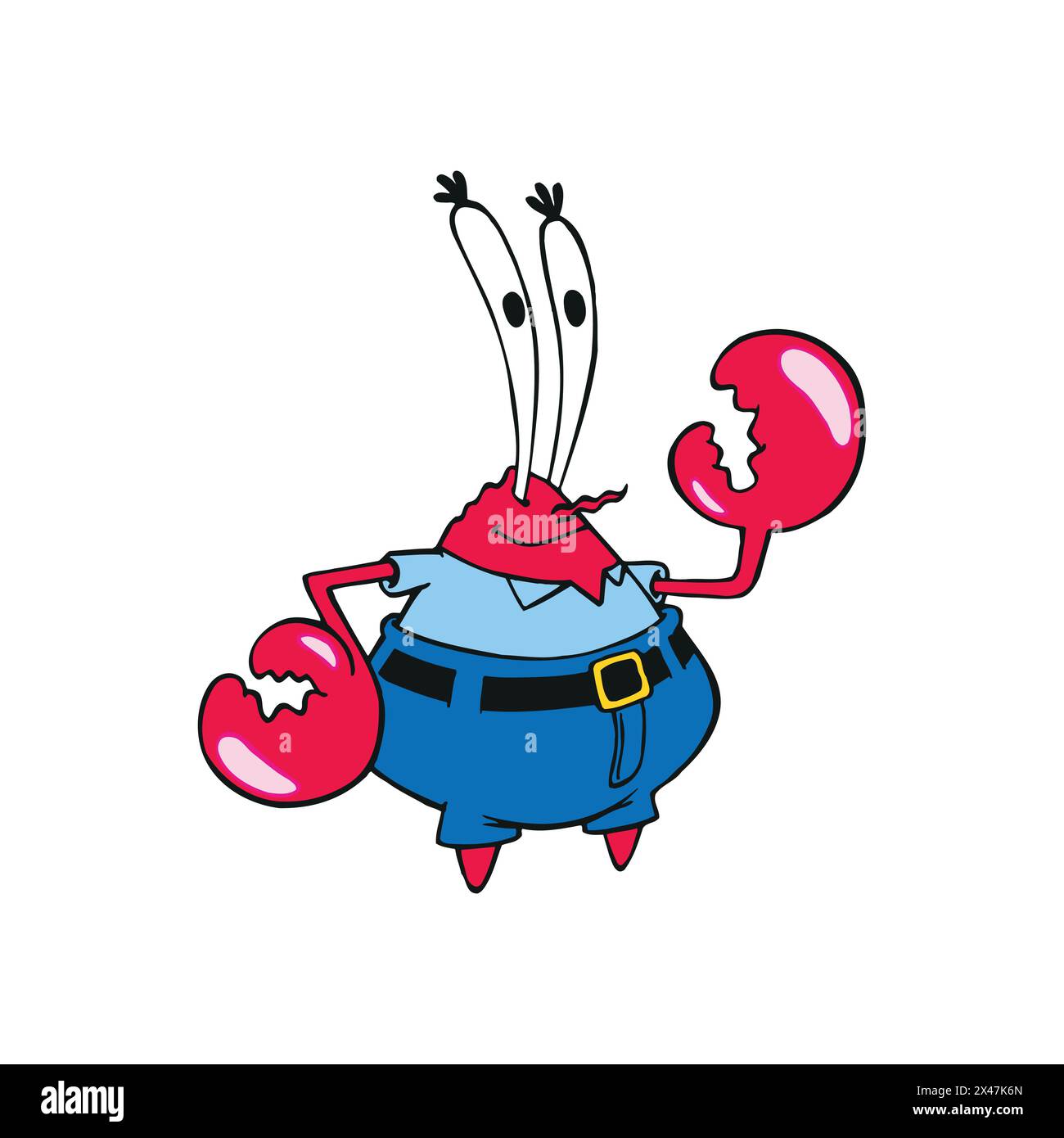 Spongebob squarepants personnage mr Crab illustration vectorielle Illustration de Vecteur
