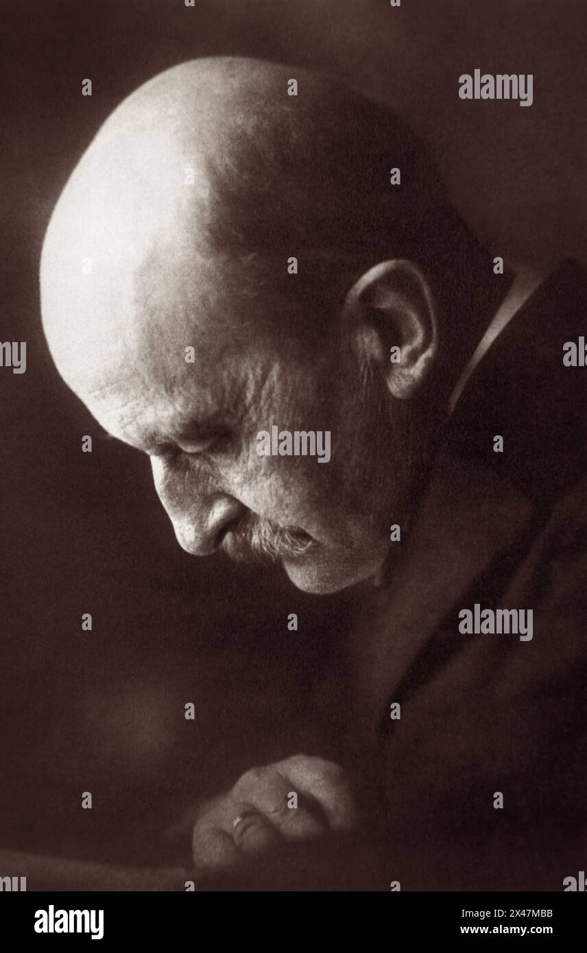 Max Planck (1858-1947), physicien théorique allemand dont la découverte des quanta énergétiques lui a valu le prix Nobel de physique en 1918. Banque D'Images