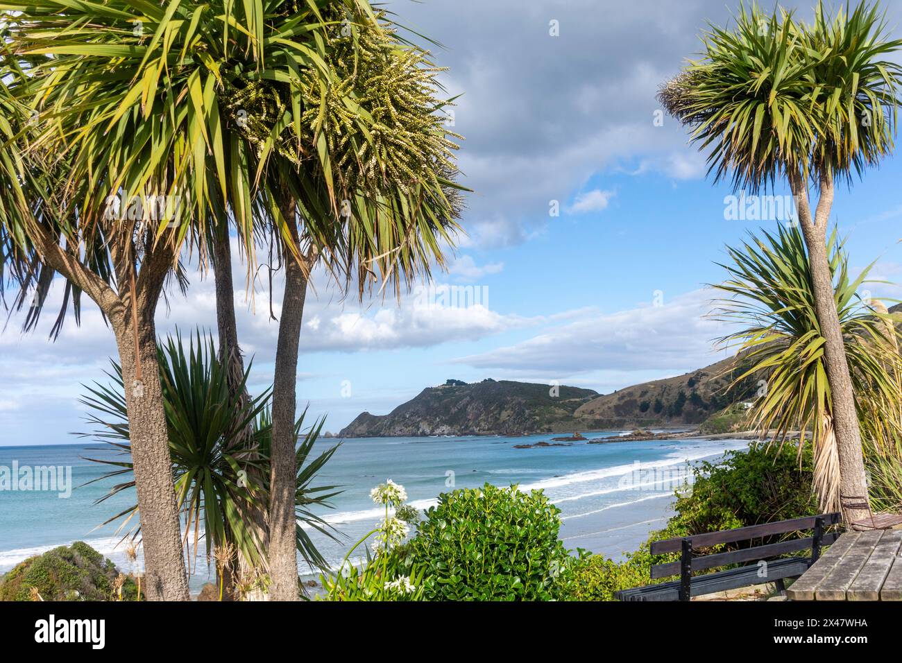 Nugget point Lighthouse View point, Nugget point, Catlins Coast, Otago, Nouvelle-Zélande Banque D'Images