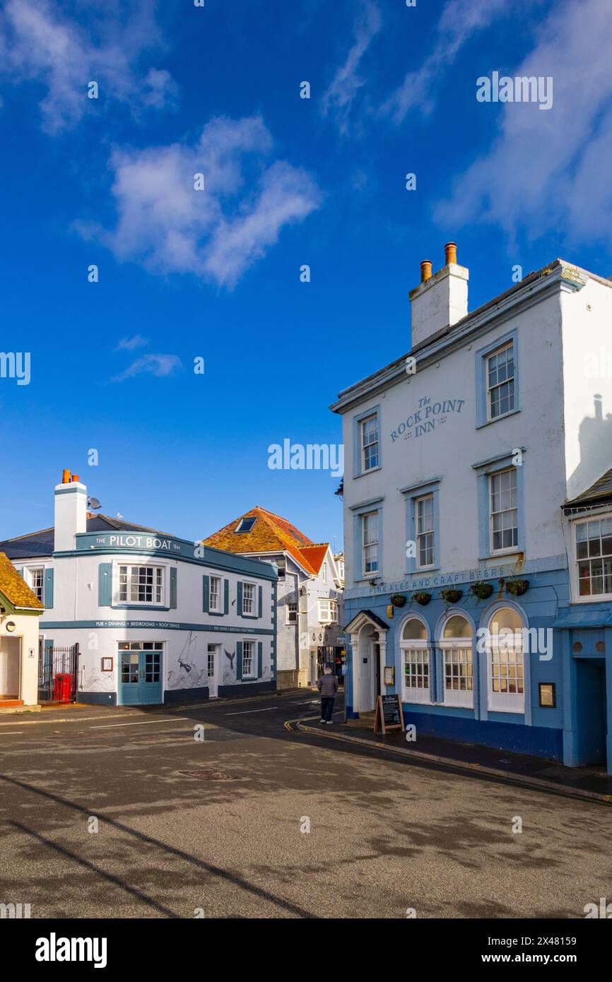 The Rock point Inn sur le front de mer à Lyme Regis sur la côte jurassique, Dorset, Angleterre, Royaume-Uni Banque D'Images