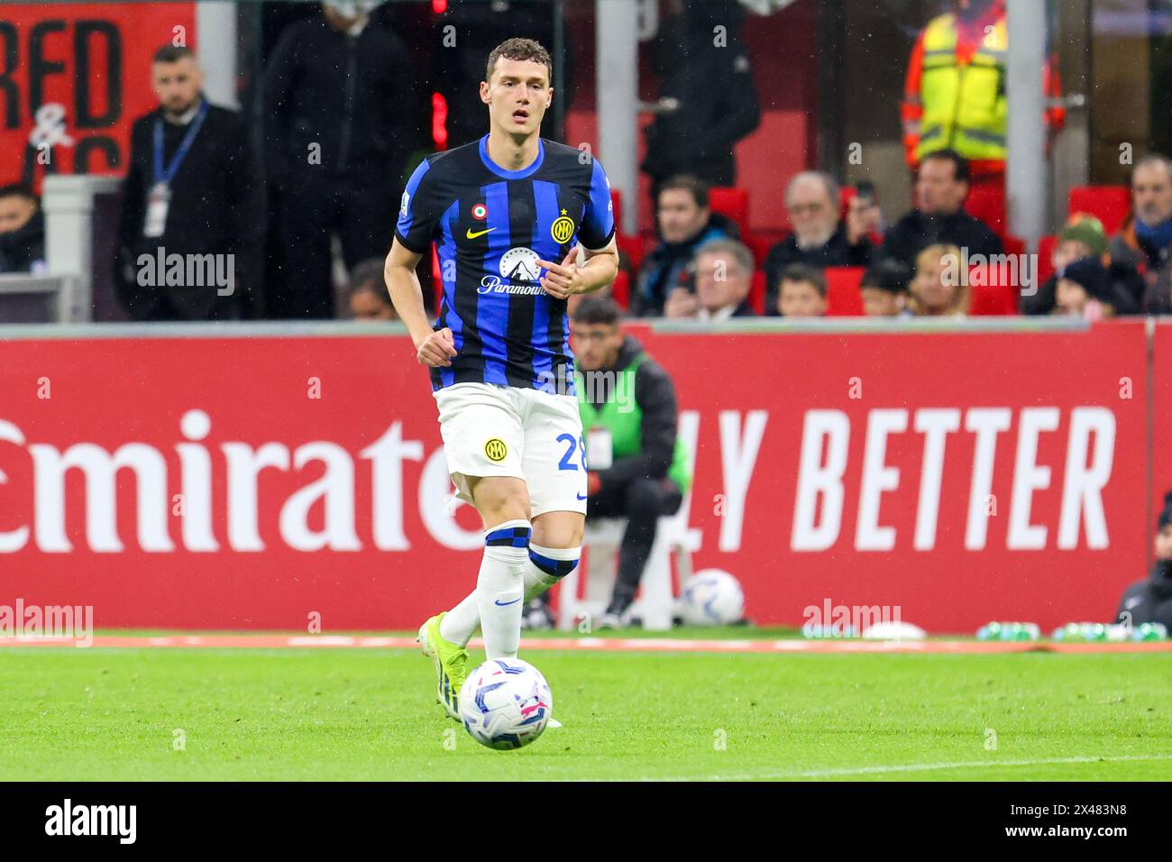 Milan, Italie - 22 avril 2024 - Milan-Inter série A - benjamin Pavard f.c. internazionale Banque D'Images