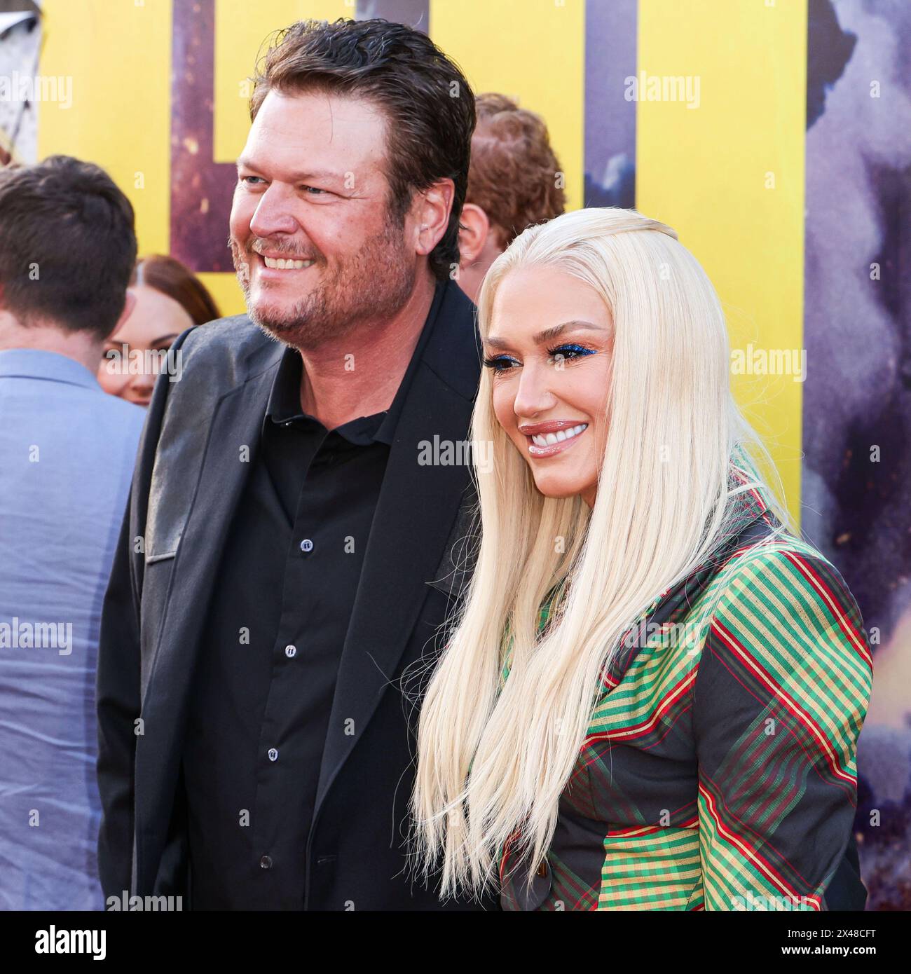 HOLLYWOOD, LOS ANGELES, CALIFORNIE, États-Unis - AVRIL 30 : Blake Shelton et sa femme Gwen Stefani arrivent à la première de Los Angeles de Universal Pictures 'The Fall Guy' qui s'est tenue au Dolby Theatre le 30 avril 2024 à Hollywood, Los Angeles, Californie, États-Unis. (Photo de Xavier Collin/image Press Agency) Banque D'Images