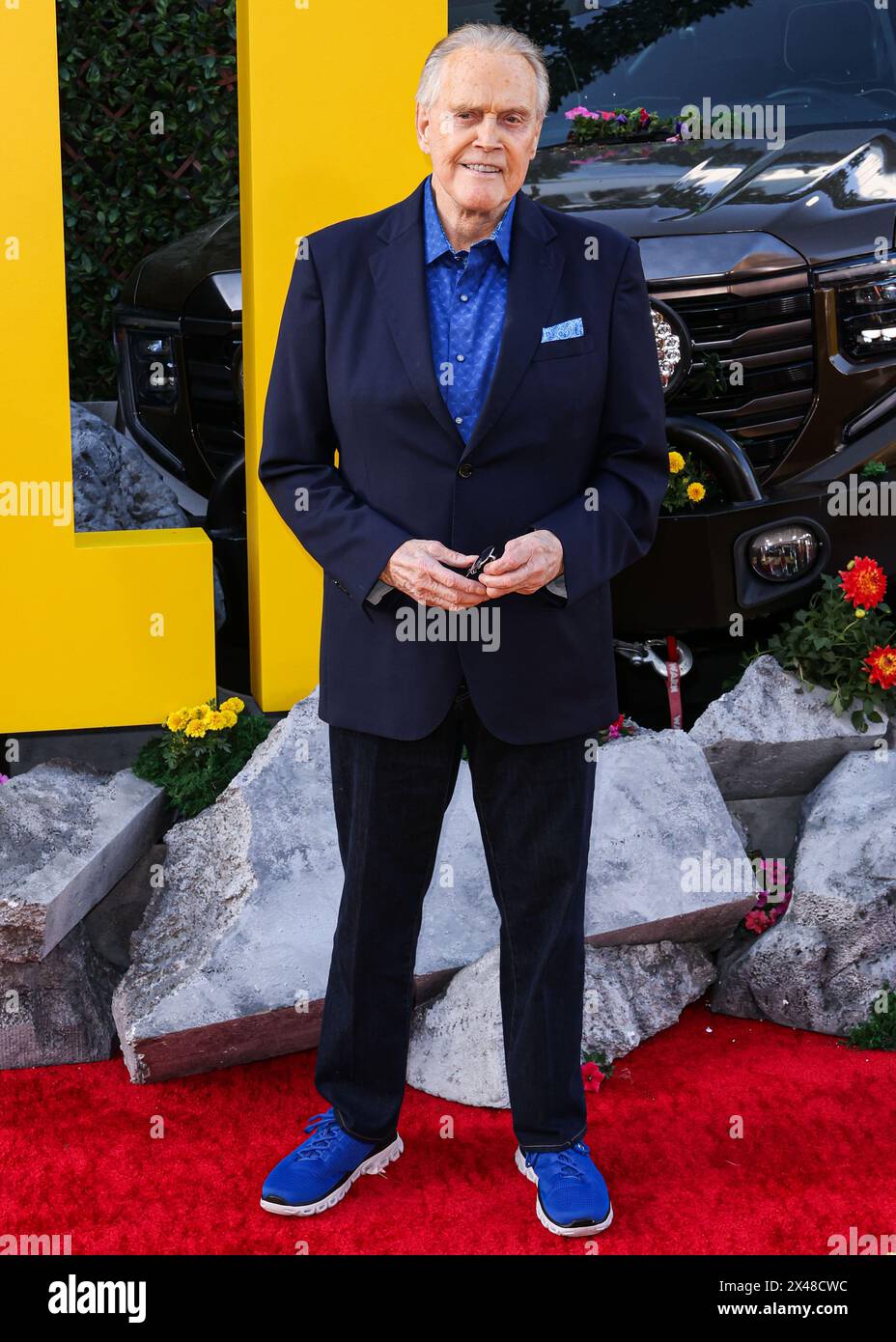 HOLLYWOOD, LOS ANGELES, CALIFORNIE, États-Unis - AVRIL 30 : Lee Majors arrive à la première de Los Angeles de Universal Pictures 'The Fall Guy' qui s'est tenue au Dolby Theatre le 30 avril 2024 à Hollywood, Los Angeles, Californie, États-Unis. (Photo de Xavier Collin/image Press Agency) Banque D'Images