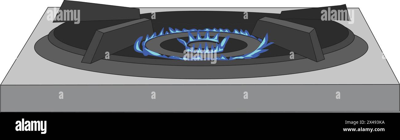 Brûleur à gaz Illustration de Vecteur