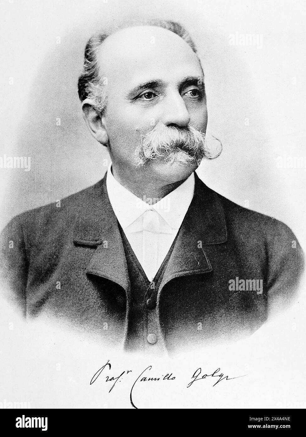 CAMILLO GOLGI (1843-1926) biologiste italien vers 1902 Banque D'Images