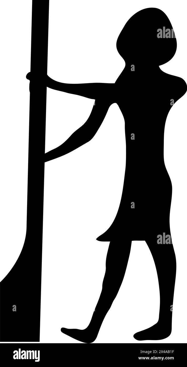 Elément hiéroglyphe égyptien. Aide à créer un historicaal aaand designs de trvel. Illustration vectorielle. Illustration de Vecteur