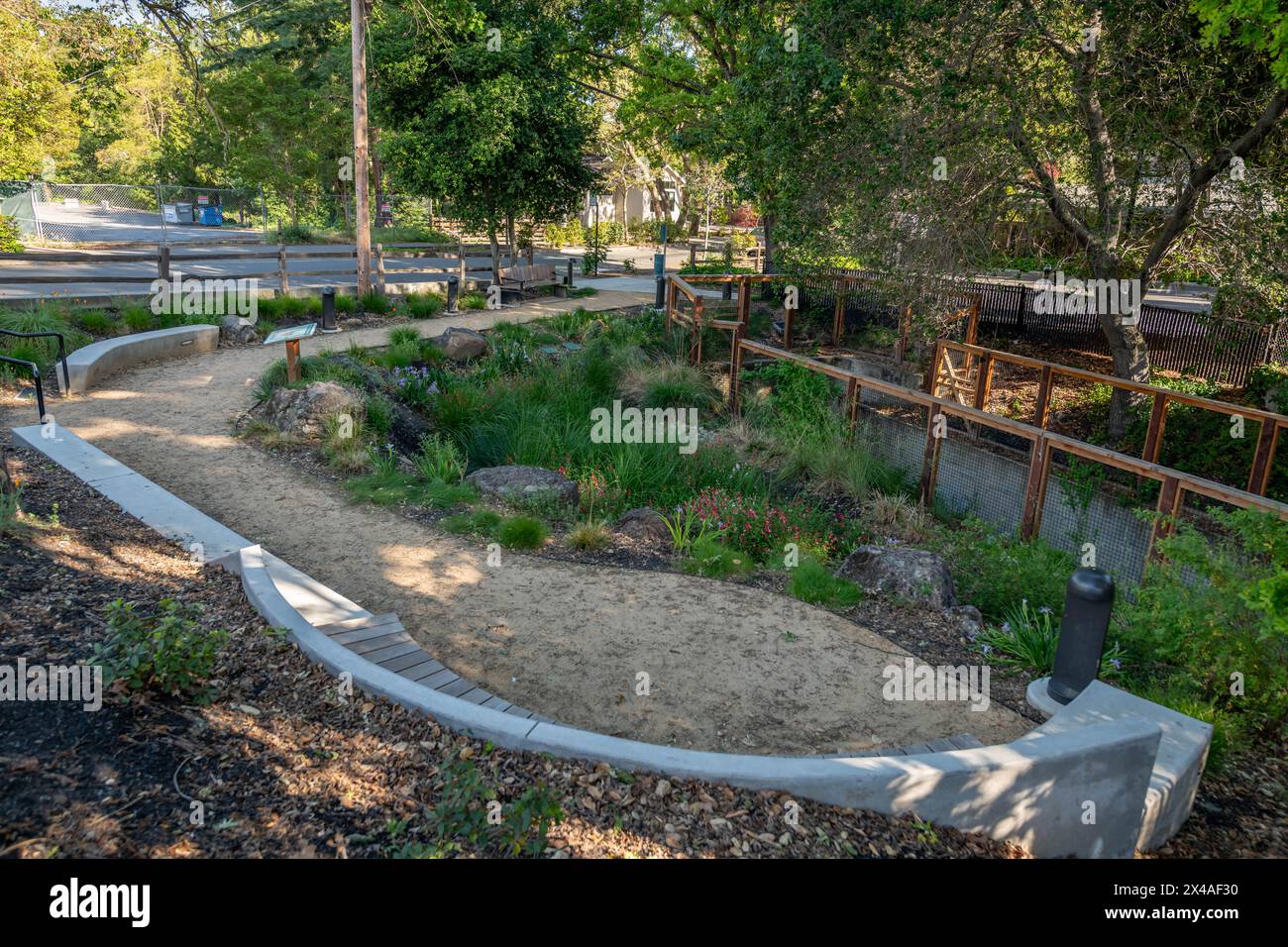 Le jardin pluvial Lafayette Banque D'Images