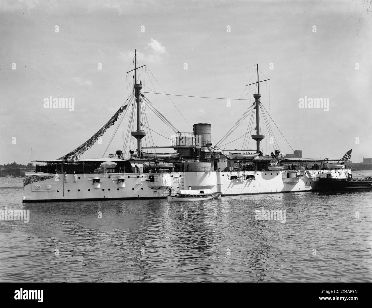 USS Texas. circa 1900 Banque D'Images