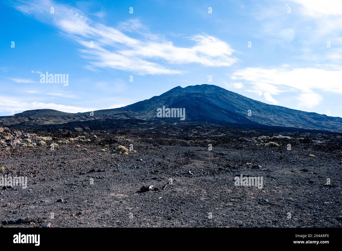 ViewPoint Las Narices Del Teide avec Une vue sur le volcan Pico Viejo, Tenerife Banque D'Images