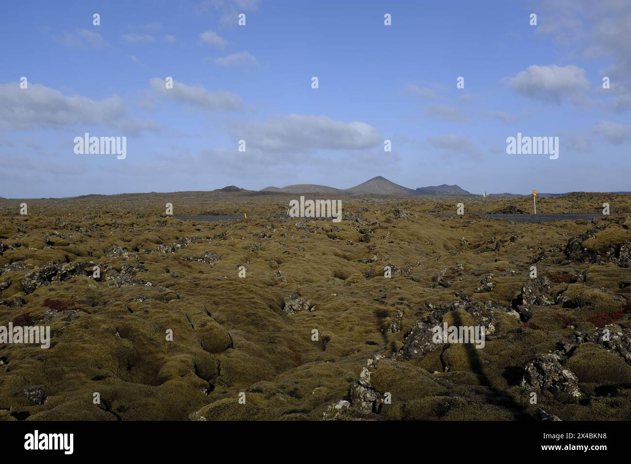 Paysage dans la péninsule de Reykjanes, au sud de l'Islande Banque D'Images