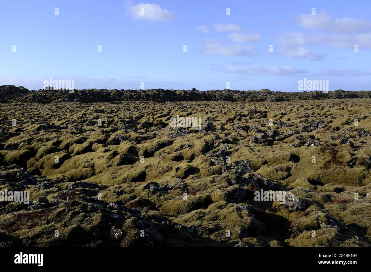 Paysage dans la péninsule de Reykjanes, au sud de l'Islande Banque D'Images