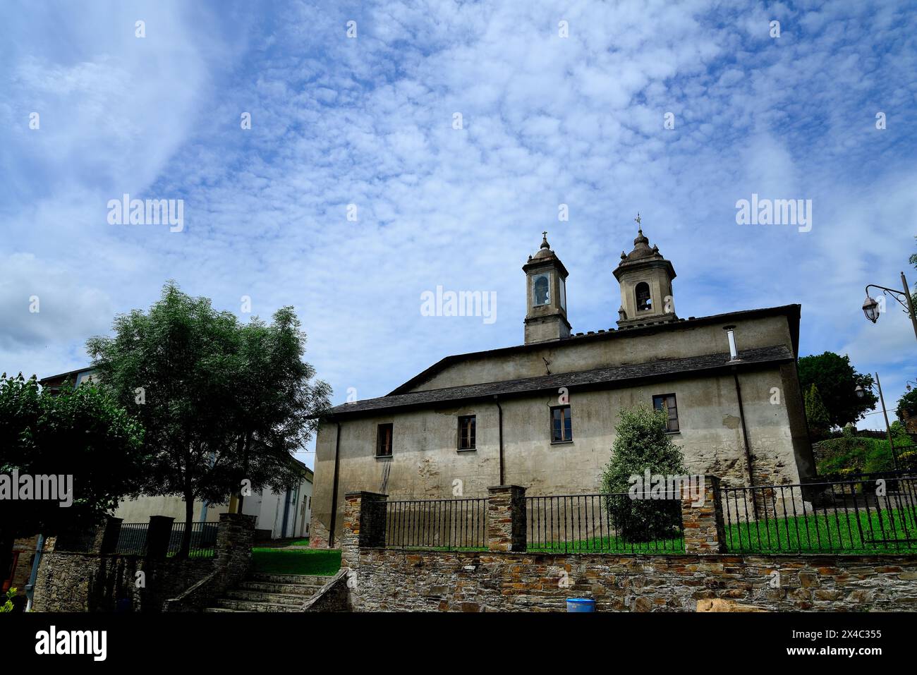 Église de San Martin à Taramundi, Asturies, Espagne Banque D'Images