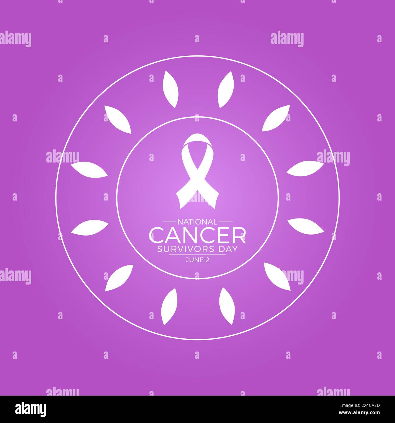Illustration vectorielle de sensibilisation à la santé de la Journée nationale des survivants du cancer. Modèle de vecteur de prévention de maladie pour bannière, carte, fond. Illustration de Vecteur