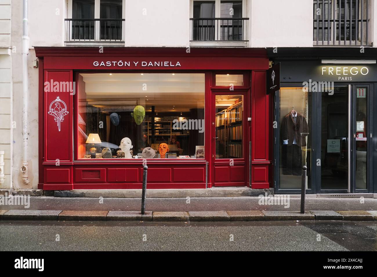 Paris, France - 11 mars 2024. La collection de tissus 'Gaston y Daniela' et le magasin dans un showroom à Paris, France. Banque D'Images