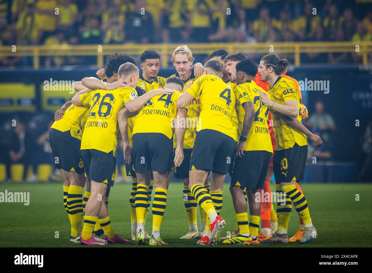 Dortmund, Allemagne. 01 mai 2024. Teamkreis BVB Borussia Dortmund - Paris Saint-Germain 01.05.2024 Copyright (nur für journalistische Zwecke) by Banque D'Images