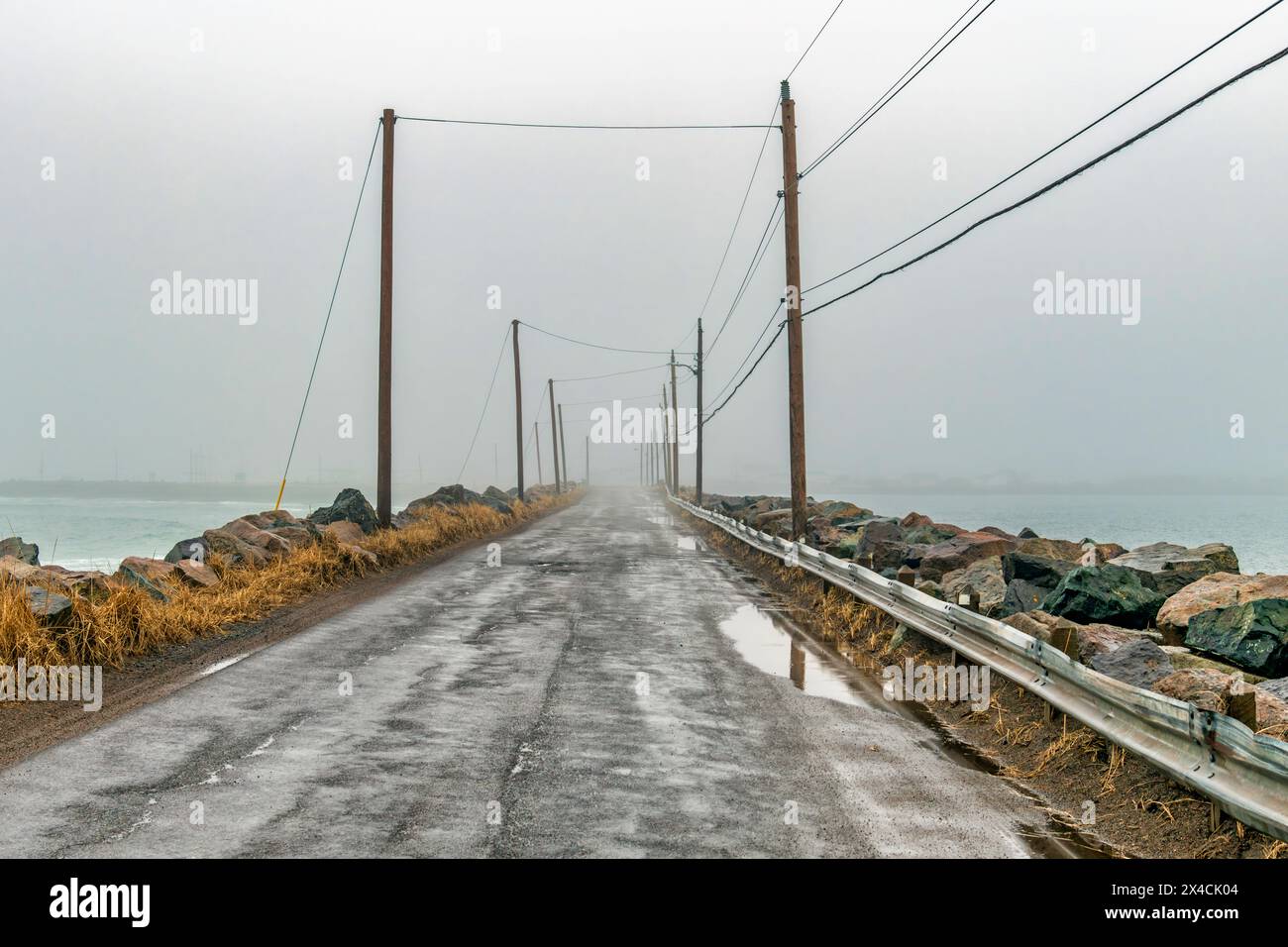 Roadway to Allan's Island - Views - péninsule Burin (Terre-Neuve) Banque D'Images