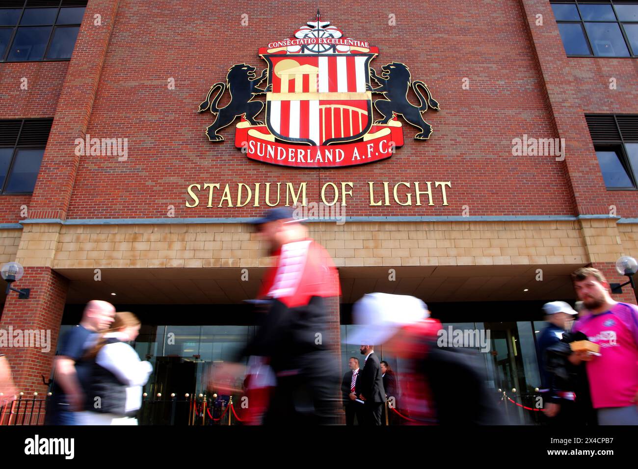 Photo du dossier datée du 02-09-2023 d'Une vue générale du stade. Sunderland Target aura encore quitté son rôle d’entraîneur-chef de Ligue 1 Reims par consentement mutuel, a annoncé le club. Date d'émission : jeudi 2 mai 2024. Banque D'Images