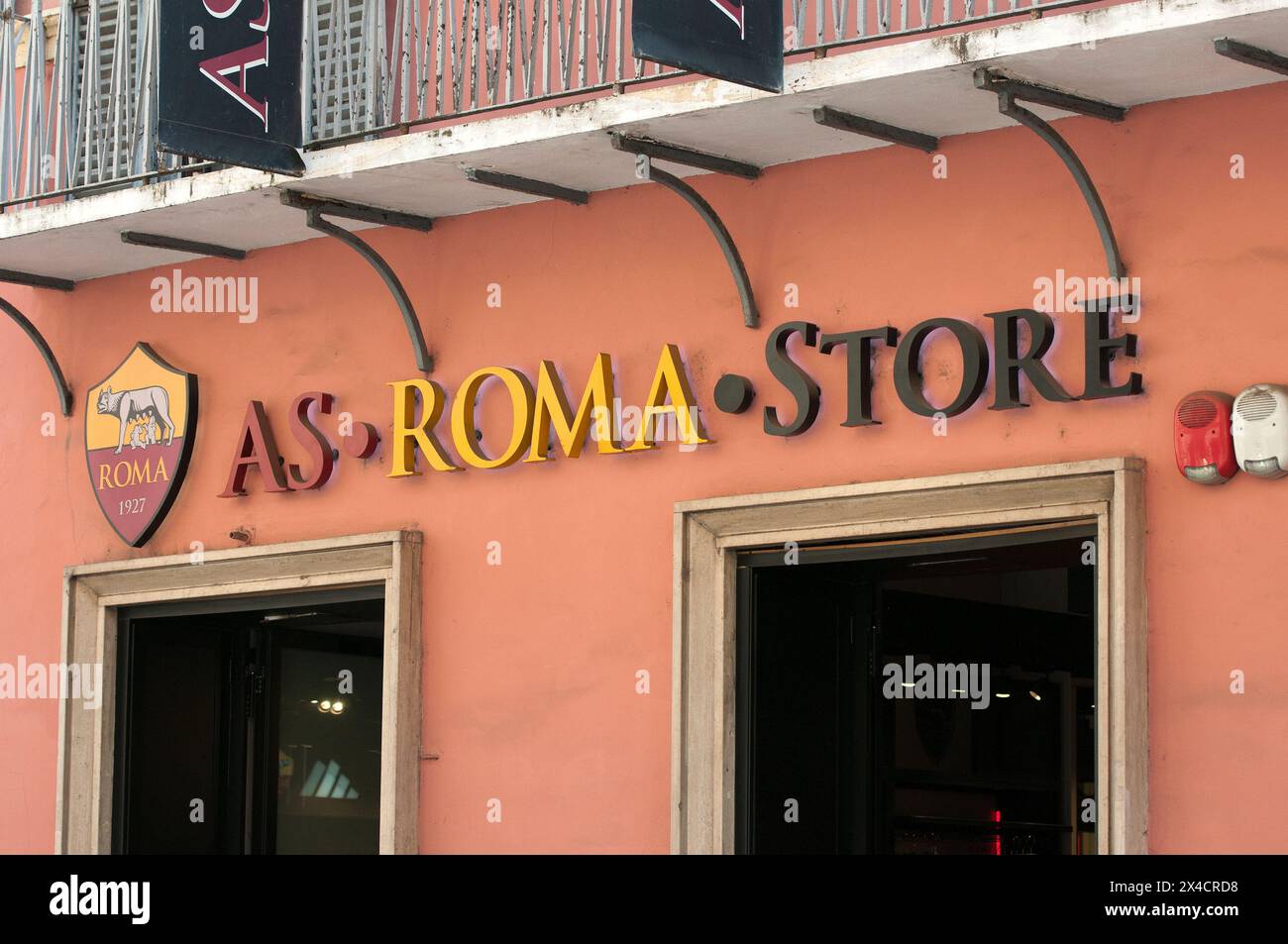Magasin AS Roma via del Corso, Rome, Latium, Italie Banque D'Images